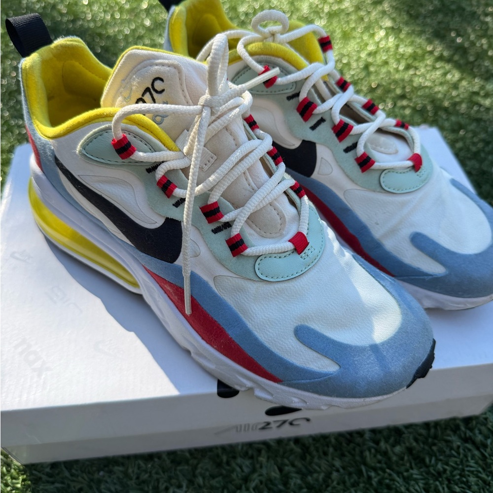 Nike Kids Air Max 270 React - Blue, Red, Yellow